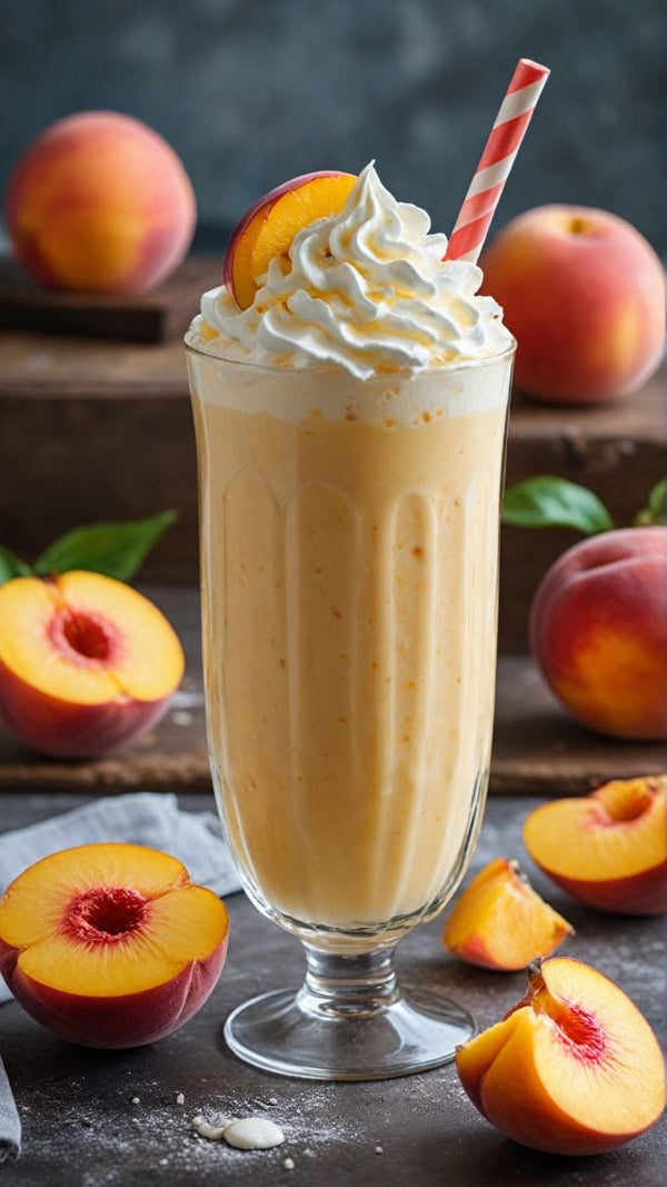 Peaches & Cream Iced Milk