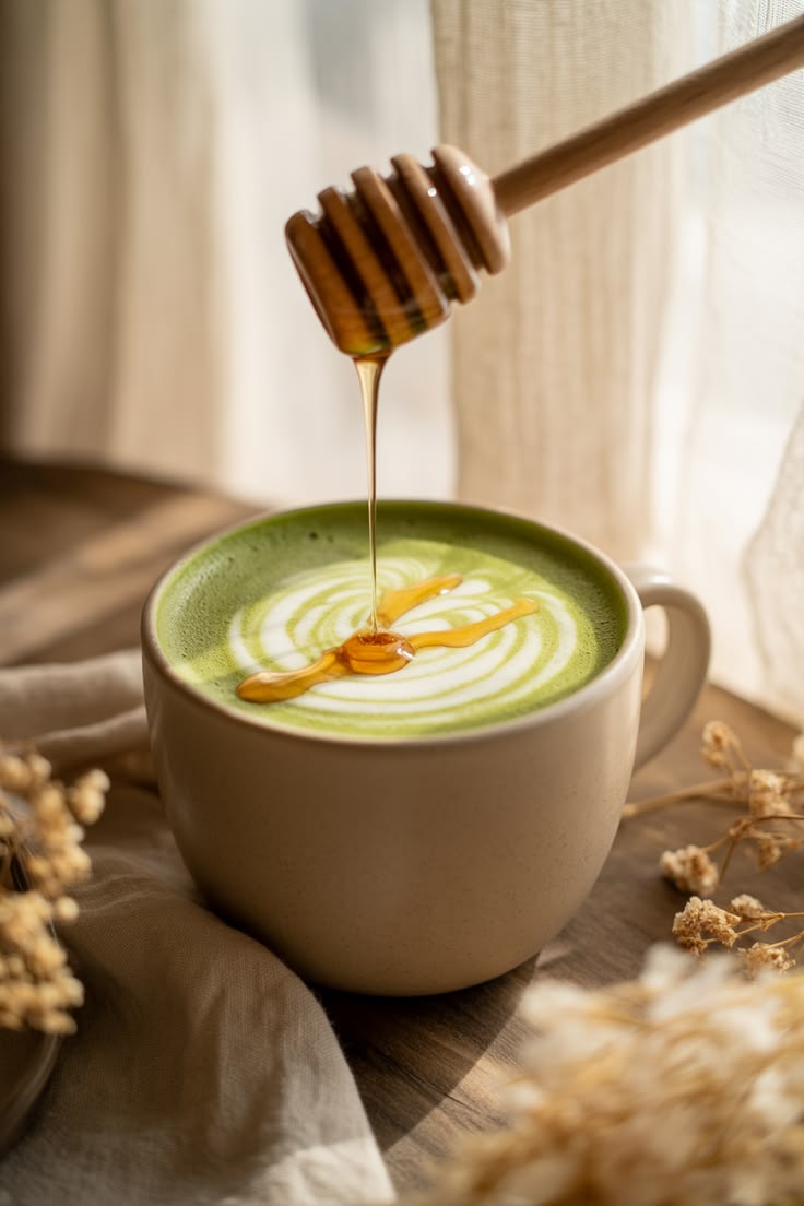 Matchai & Honey Latte