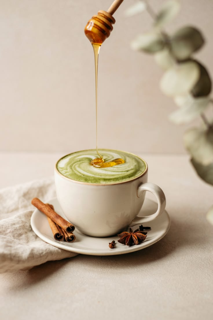 Matchai & Honey Latte