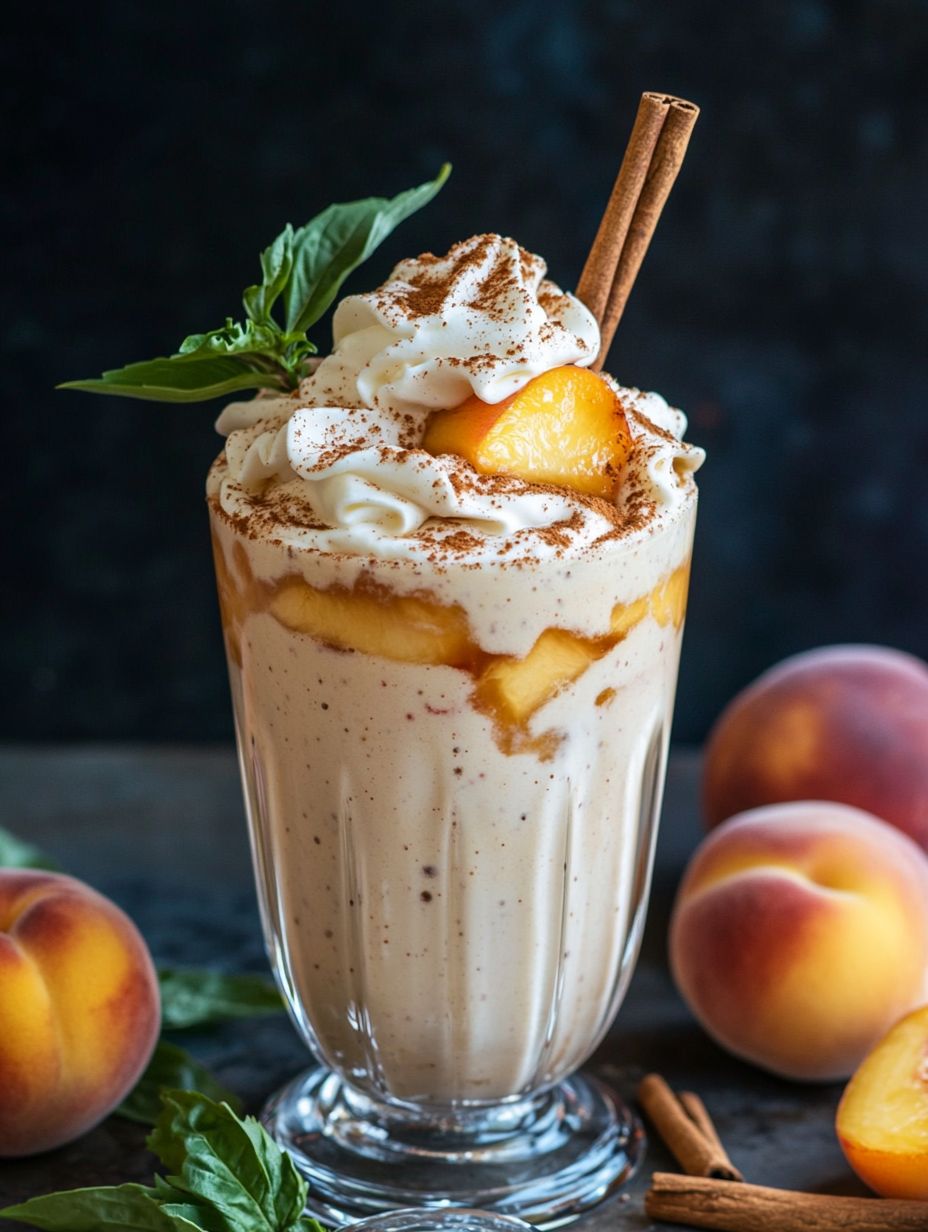 Peaches & Cream Iced Milk