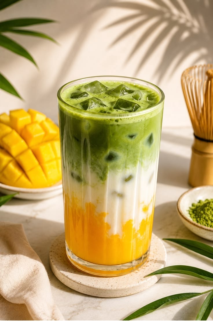 Mango Matcha Latte